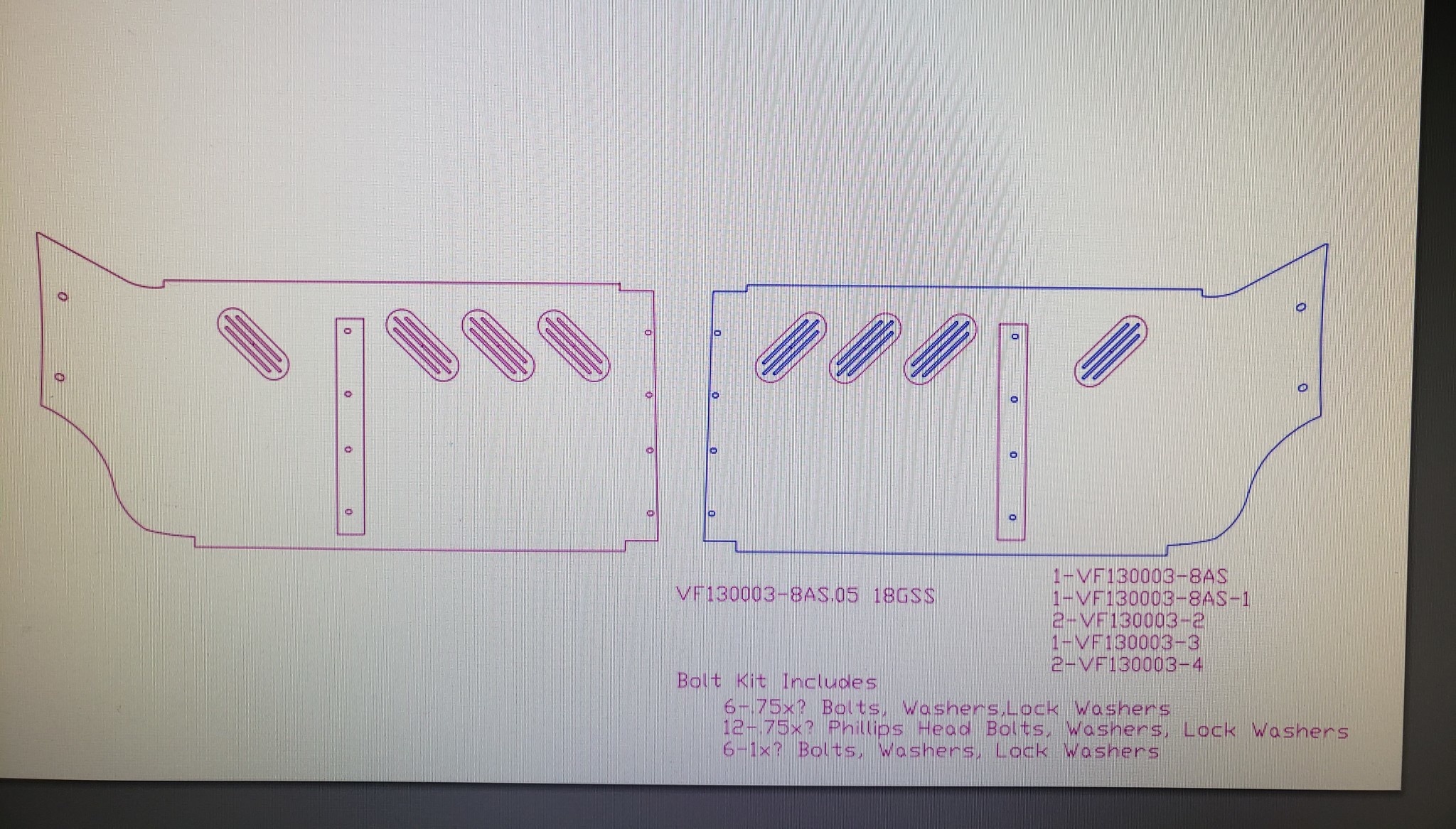 VISOR DROP FL CENTURY W/ 8 BB LEDS S/S 18" 98-04 (2 SIDE BOLTS) WIDE SIDES