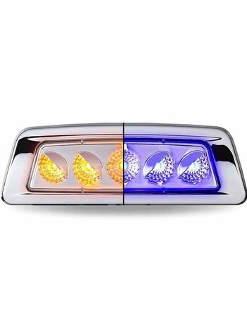 FENDER LIGHT DRIVER SIDE KW T680/ T700/ T880 DUAL REVOLUTION AMBER/ BLUE