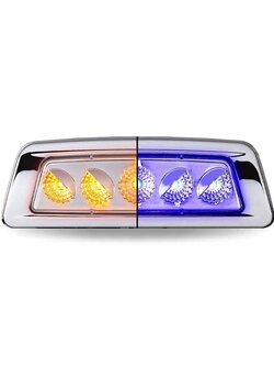 FENDER LIGHT PASSENGER SIDE KW T680/ T700/ T880 DUAL REVOLUTION AMBER/ BLUE