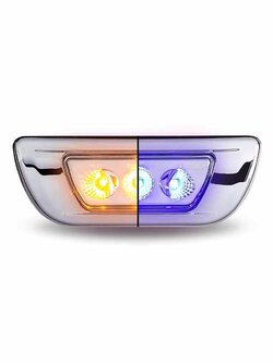 CAB VISOR LIGHT KW T680/ T700, PB 579 DUAL REVOLUTION AMBER BLUE