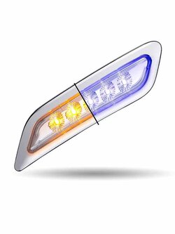 DRIVER DOOR LED LIGHT PB 579/ 567/ 587 DUAL REVOLUTION AMBRER BLUE