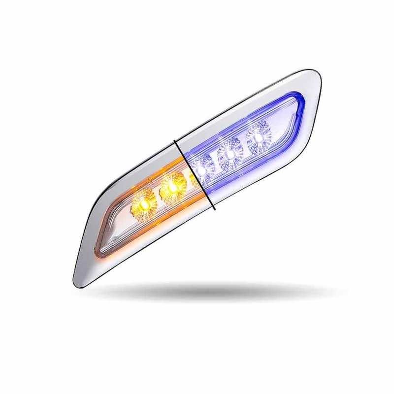 DRIVER DOOR LED LIGHT PB 579/ 567/ 587 DUAL REVOLUTION AMBRER BLUE