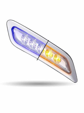 PASSENGER DOOR LED LIGHT PB 579/ 567/ 587 DUAL REVOLUTION AMBRER BLUE