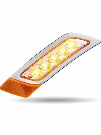 FENDER LIGHT DRIVER SIDE PB 579/ 567/ 587 CLEAR AMBER