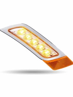 FENDER LIGHT PASSENGER SIDE PB 579/ 567/ 587 CLEAR AMBER