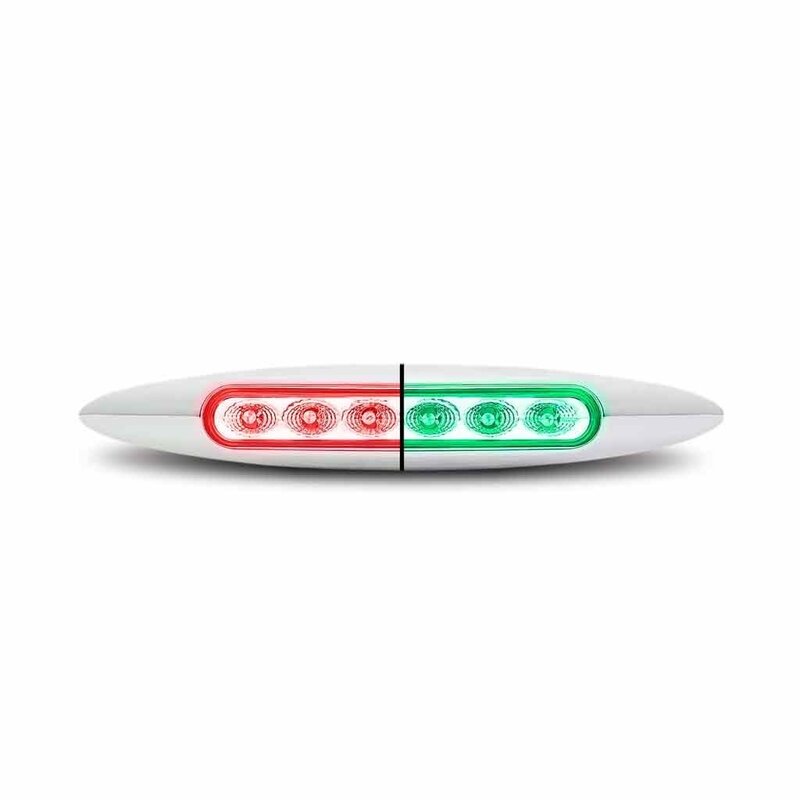 LED SUPER SKINNY MARKER LT 6" W/ DIODES DUAL REVOLUTION RED GREEN