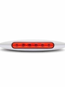 LED SUPER SKINNY MARKER LT 6" W/ DIODES RED