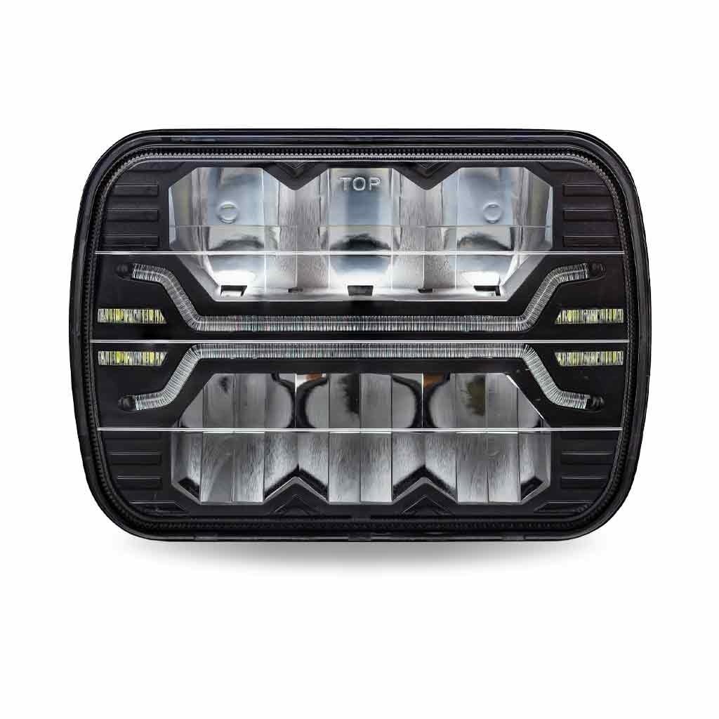 HEADLIGHT LED - RECT HIGH/ LOW BEAM 5X7 ECO DOT APPROVED