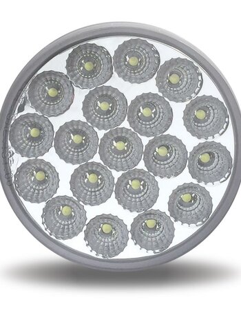 LED 4'' RED STOP, TURN,TAIL & AMBER STROBE DUAL REVOLUTION