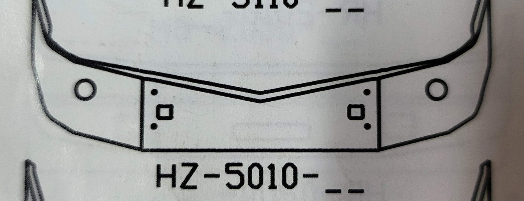 VALLEY CHROME BUMPER PB 579 18'' S/S, TOW, RADAR ROUND HOLE, SETBACK