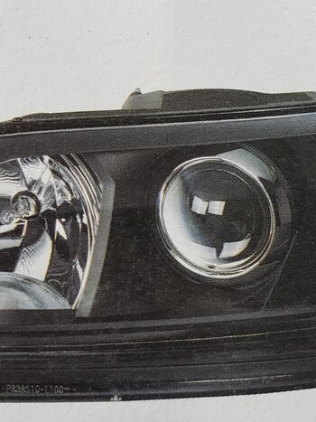 BLACKOUT PROJECTION HEADLIGHT WITH LED POSITION LIGHT & LED TURN SIGNAL 2005-2015 PB 386, 1999-2010 PB 387, 382/384/386/387 - DRIVER