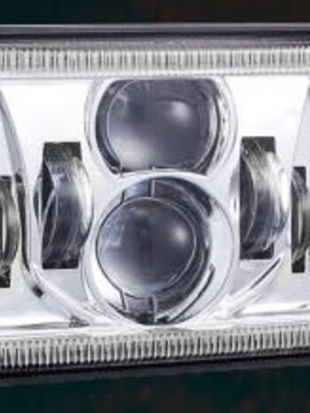 LED HEADLIGHT BEAM 4" X 6" (DOT COMPLIANT) HIGH/LOW PROJECTOR RECTANGULAR DAYLIGHT RIGHT/LEFT TURN