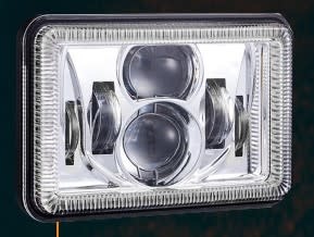 LED HEADLIGHT BEAM 4" X 6" (DOT COMPLIANT) HIGH/LOW PROJECTOR RECTANGULAR DAYLIGHT RIGHT/LEFT TURN