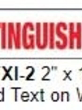 STICKER "FIRE EXTINGUISHER INSIDE"