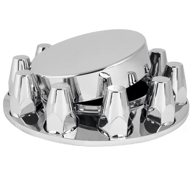 CR. ABS FRONT AXLE COVER FLAT W/SCREW-ON 33MM NUT COVER