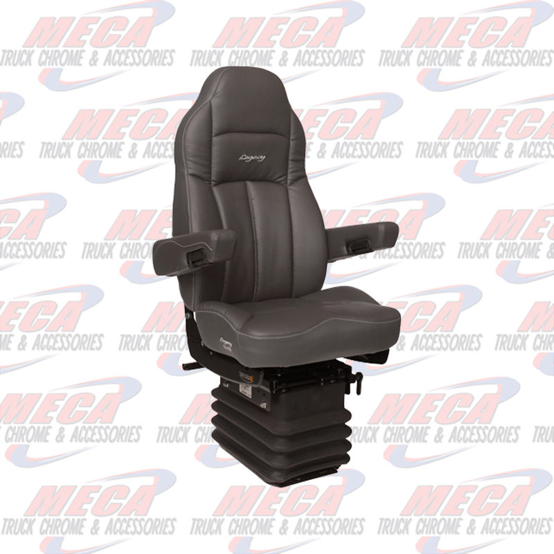 SEAT LEGACY "SILVER" DURA LEATHER GRAY HIGHBACK W/ ARMS