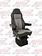 SEAT LEGACY "SILVER" TWO TONE DURA LEATHER BLACK & GRAY HIGHBACK W/ ARMS