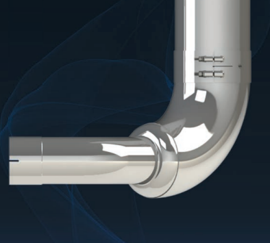 DYNAFLEX ELBOW COMBO 6''-5'' KW W900L STUDIO CAB RIGHT - OVER FRAME