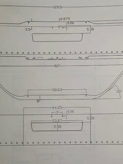 VALLEY CHROME BUMPER FL BUSINESS CLASS 20'' S/S M2-106 VENT HOLE, W/ 30-3/4 HLS