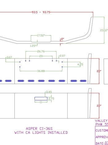 VALLEY CHROME BUMPER FL FLD 22'' W/ TOW 11 BB LIGHTS STAINLESS STEEL