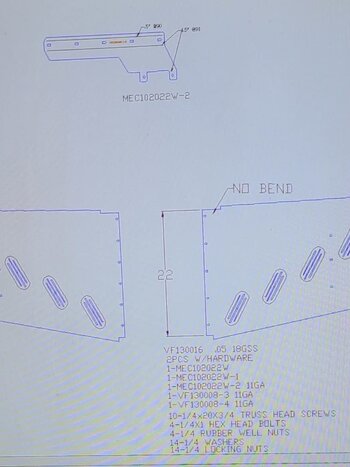VISOR FL CENTURY 18" MIDROOF W/10 ANGLED BB LIGTHS (3 SIDE BOLTS)
