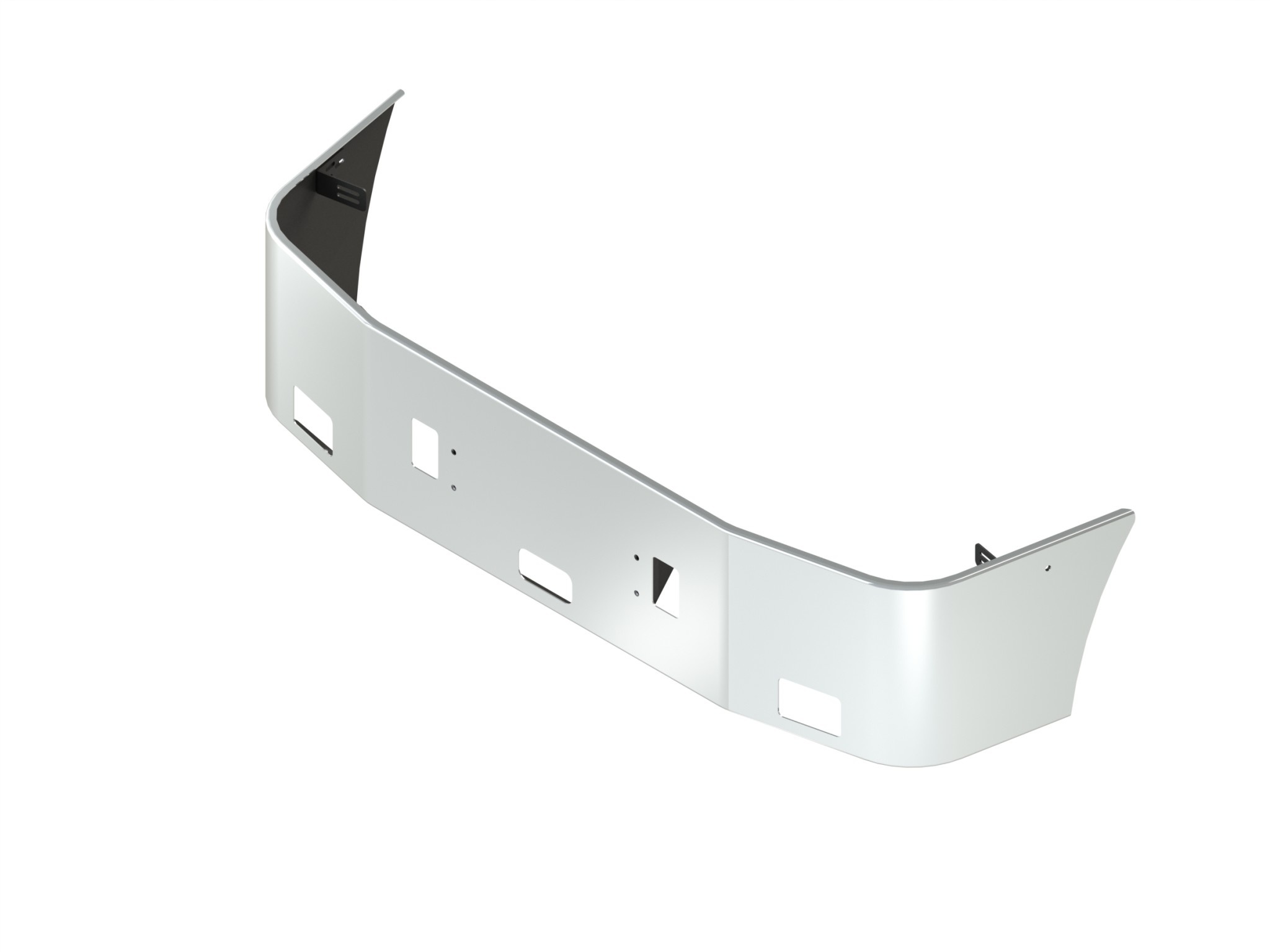 VALLEY CHROME BUMPER FL CENTURY 1996-2004 22'' S/S TOW FOG STEP BRACKETS INCLUDED