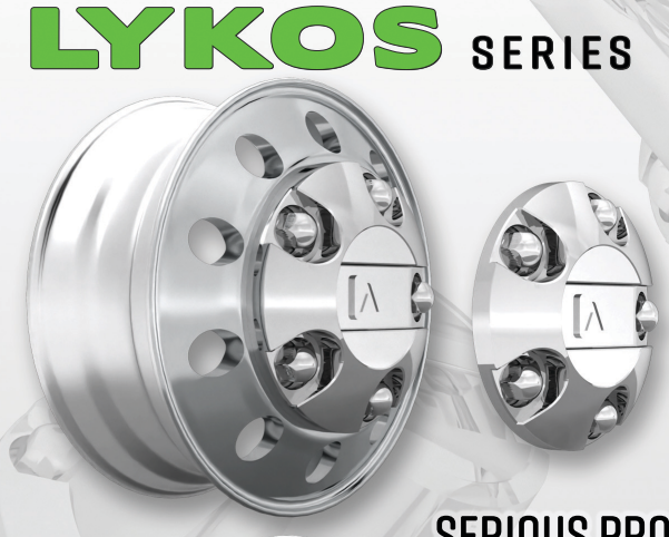 LYKOS FRONT WHEEL KIT AXLE COVER 10 LUG CHROME