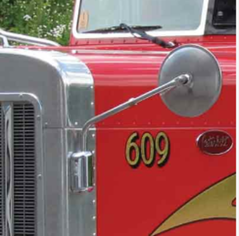 MIRROR HOOD 1 CURVED ARM S/S & CHROME BASE