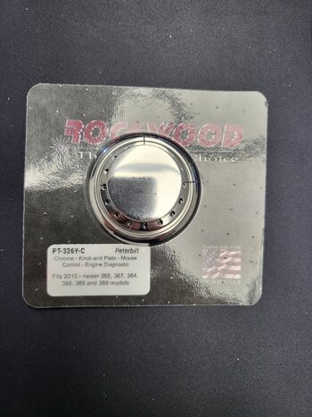 CHROME KNOB & PLATE PB 06+ FOR ENGINE DIAGNOSTIC