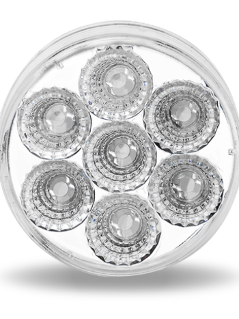 LED 2.5'' CLEAR RED WITH 7 DIODES