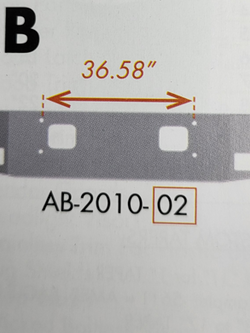 VALLEY CHROME BUMPER AUTOCAR WITH STRAIGHT MOUNTING HOLES 16'' TOW FOG