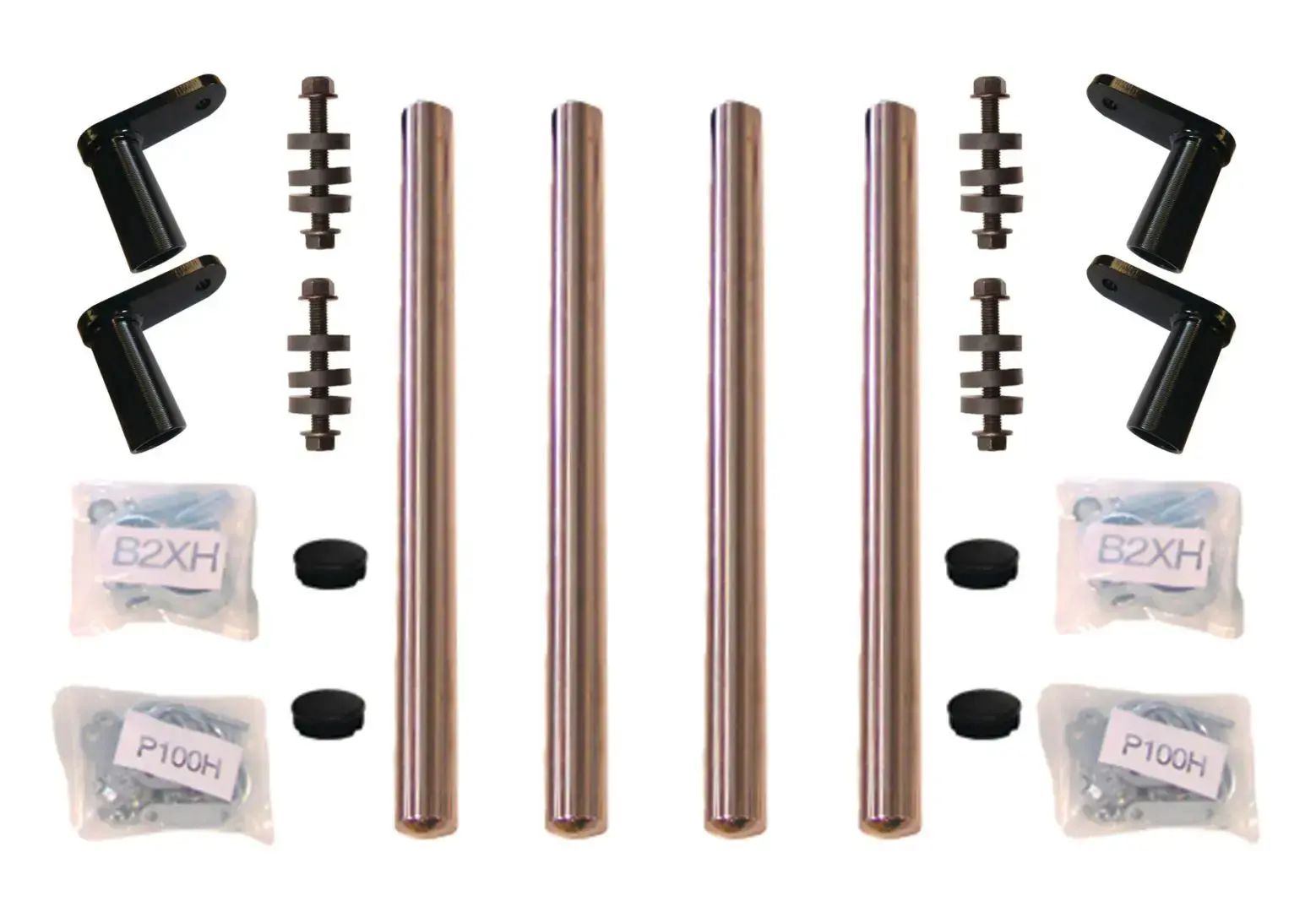 FENDER BRACKET 1 AXLE STAINLESS BOLT ON KIT