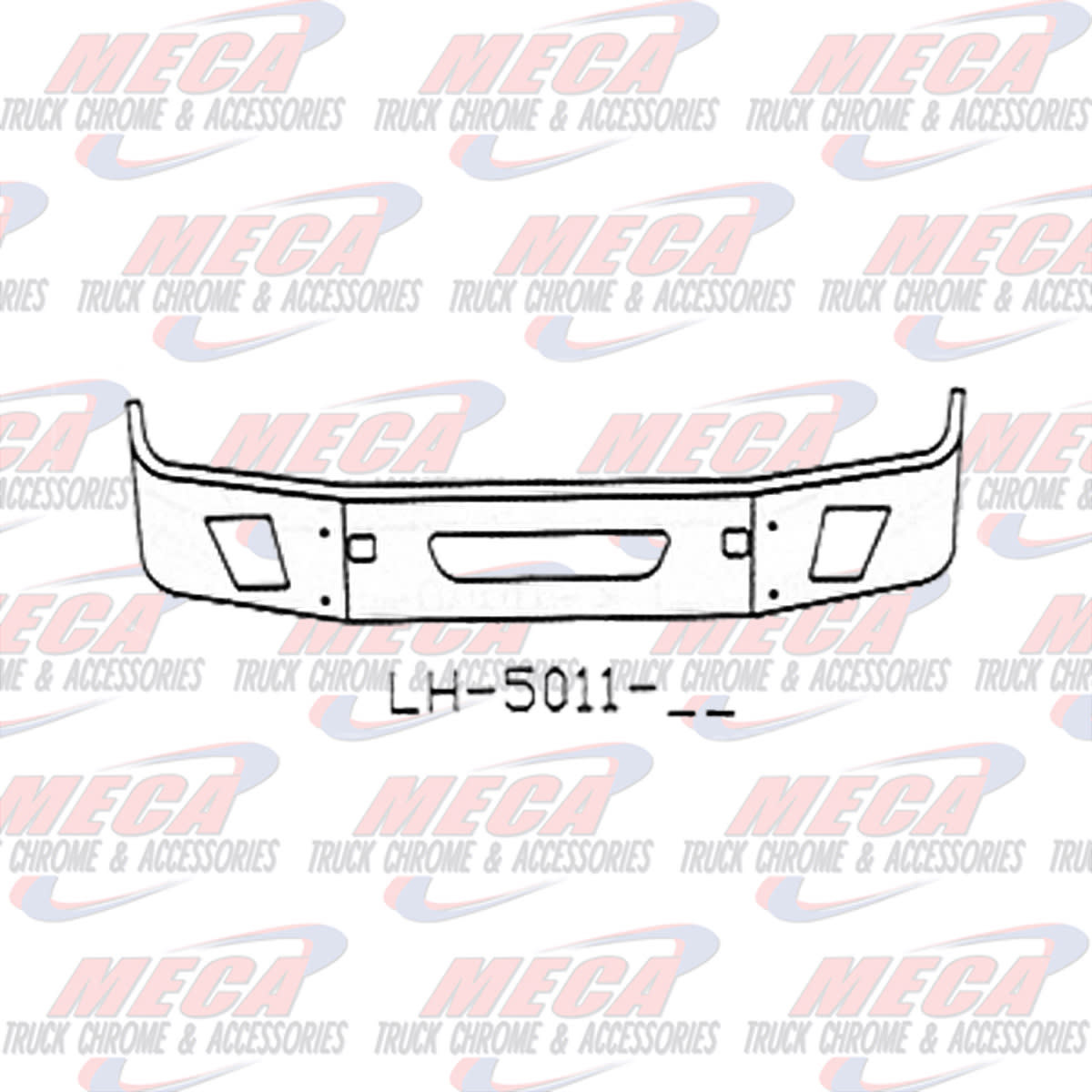 VALLEY CHROME BUMPER VOLVO VNL 64T 630 670 780 16'' CHROME SLANTED FOG, TOW, AIR FLOW 2004-2017