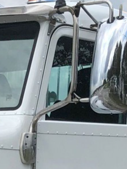 MIRROR COMPLETE ASSEMBLY DRIVER SIDE FOR PB 386 / 389 SS W/ CHROME SHELL, MOTORIZED, HEATED