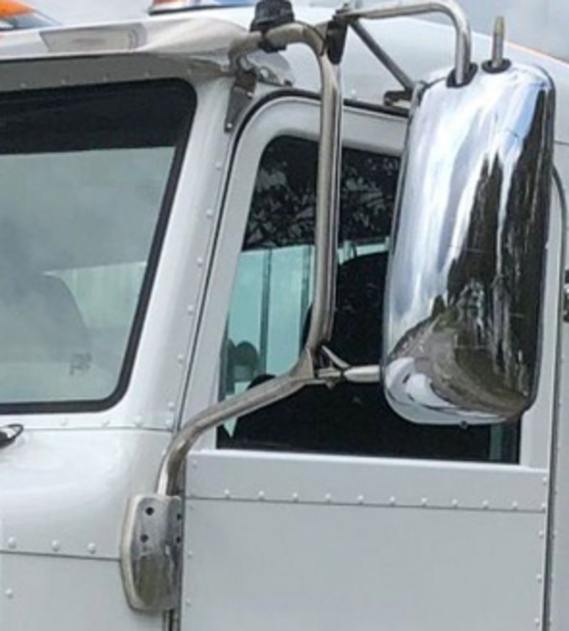 MIRROR COMPLETE ASSEMBLY DRIVER SIDE FOR PB 386 / 389 SS W/ CHROME SHELL, MOTORIZED, HEATED