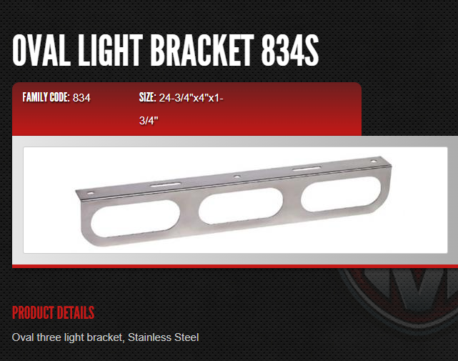 BRACKET ONLY SS OVAL 3HOLE EACH