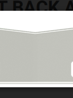 VALLEY CHROME BUMPER PB 579 18'' S/S BUTTERFLY STYLE W/ 4 TOWS & 2 RECT FOG LIGHT HOLES AND SENSOR HOLE