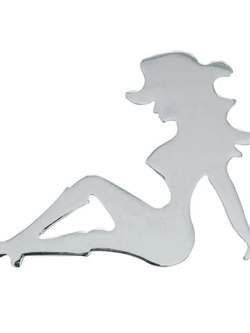 SITTING LADY 4X6 WITH HAT FACING LEFT