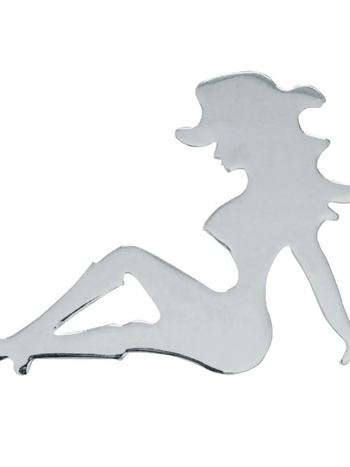 SITTING LADY 4X6 WITH HAT FACING LEFT