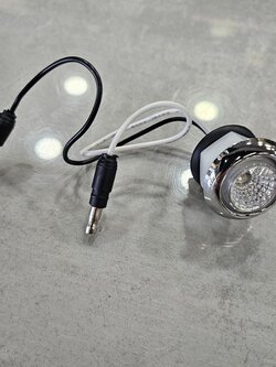 MINI LED DOTS CLEAR / AMBER .75" DIA W/ NUT