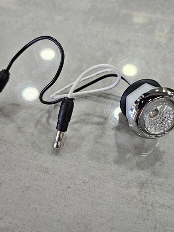 MINI LED DOTS CLEAR / AMBER .75" DIA W/ NUT