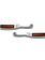 PB DOOR HANDLE CHROME CHROME & ROSEWOOD