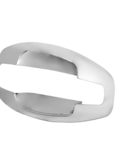 (CARD) CHROME EXTERIOR DOOR HANDLE COVER FOR 2013+ KENWORTH T680 & T880 TRUCKS - PASSENGER