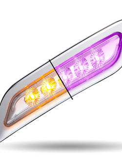 DRIVER DOOR LED LIGHT PB 579/ 567/ 587 DUAL REVOLUTION AMBER PURPLE