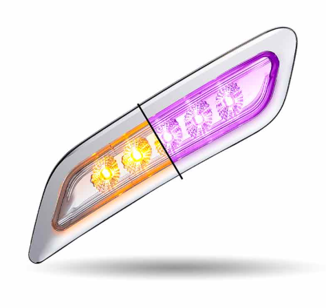 PASSENGER DOOR LED LIGHT PB 579/ 567/ 587 DUAL REVOLUTION AMBER PURPLE