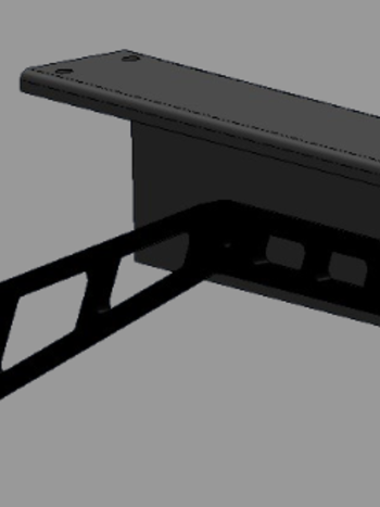 FENDER BRACKET REAR SET ADJUSTABLE 1 BOLT - PAIR, POWDER COATED ALTERNATIVE TO 1406-6A