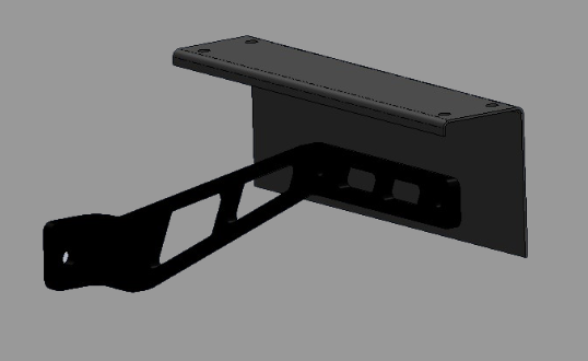 FENDER BRACKET REAR SET ADJUSTABLE 1 BOLT - PAIR, POWDER COATED ALTERNATIVE TO 1406-6A