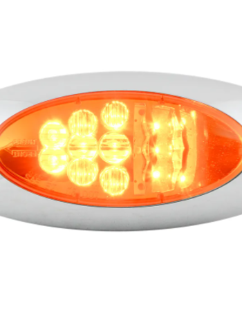 SPYDER Y2K OVAL AMBER FLUSH MOUNT TURN SIGNAL
