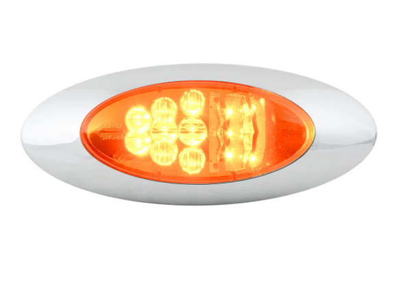 SPYDER Y2K OVAL AMBER FLUSH MOUNT TURN SIGNAL