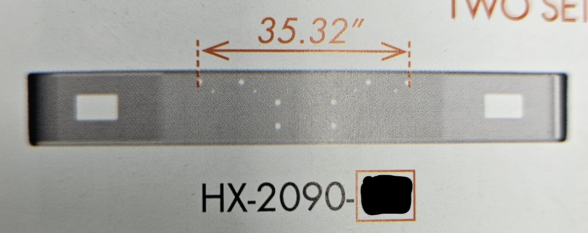 VALLEY CHROME BUMPER PETERBILT PB 367 & 567 18'' CHROME W/  FOG